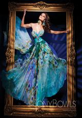2012 Tony Bowls Evenings Prom Dresses TBE11148.  Available in Aqua/Multi